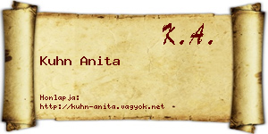 Kuhn Anita névjegykártya